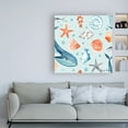 thumbnail image 3 of Trademark Fine Art 'Whale Tale Pattern IB' Canvas Art by Farida Zaman, 3 of 3