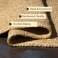 thumbnail image 3 of Alfombra Chardin Home tejida a mano en yute natural trenzado, 45 x 75 cm, ovalada, 3 of 7