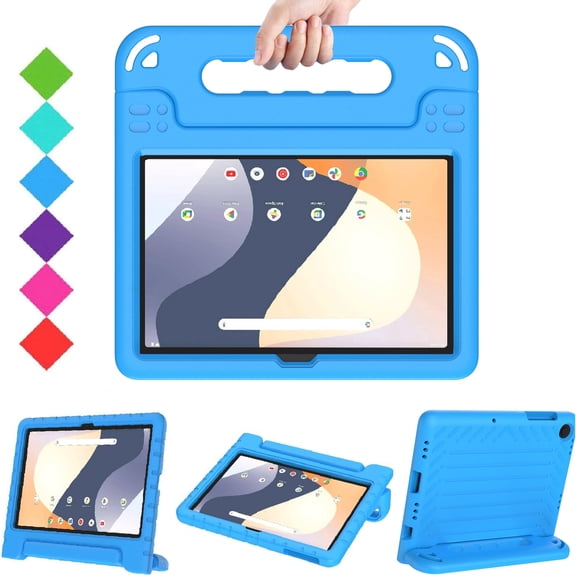 SUPNICE Kids Case for Onn 10.1” Model 100135925 Tablet (4th Generation, 2024), Light Weight Shock Proof Handle Stand Case for Walmart Onn 10.1 inch Tablet (Just Fit 2024, 4 Gen), Blue