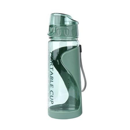 

VERMON Plastic Water Bottle Convenient Carrying Widened Mouth Durable Portable Unisex Plastic Bottle
