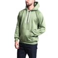 thumbnail image 3 of G-Style USA Men's Heavyweight Sweatshirt Fleece Pullover Hoodie MH13101 - Heather Olive - Large, 3 of 6
