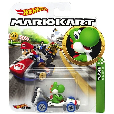 Hot Wheels Yoshi Super Mario Kart Character Car Diecast 1:64