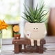 thumbnail image 4 of Maceta con Forma de Cara Sonriente, Diseño Girasol Sentado, Resina, Ideal para Interiores y Exteriores., 4 of 5