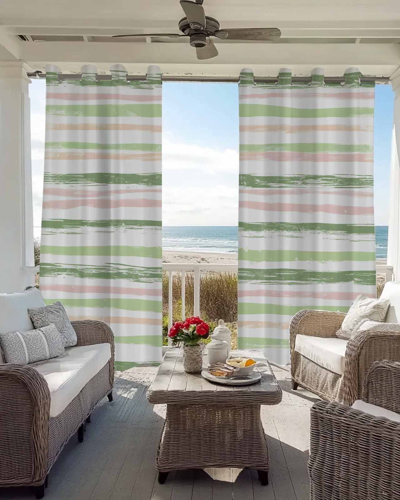 Blackout Curtains 45 Inches Long for Bedroom, Thermal Insulated Room Darkening Black Out Window Curtain Panels Grommet Drapes for Living Room