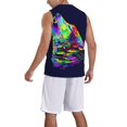 thumbnail image 5 of Rocae Howling Wolf for Men's Basketball Jersey Lightweight and Breathable Athletic Tank Top,Quick-Drying Sports Jersey Small, 5 of 9