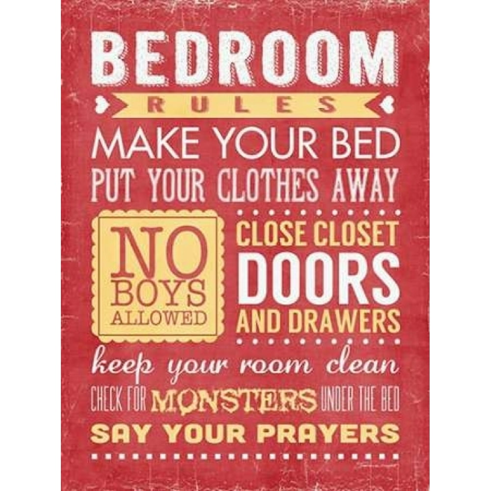 bedroom-rules-ii-poster-print-by-stephanie-marrott-18-x-24-walmart
