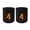 4, variant on COUVER Embroidered Orange Number 5 Black Terry Cotton Athletic Wristbands 1 Pair (Mens)
