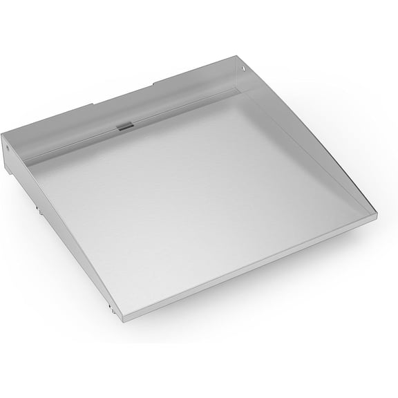 Stainless Steel Flat Top Griddle for Blackstone 17 Inch Tabletop Grill Station, Griddle Replacement Top with Rear Grease System