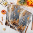 thumbnail image 3 of Orange Navy Blue Microfiber Kitchen Towel, Modern Oil Painting Art Forest Soft Absorbent Dish Towels, Quick Drying Washable Dishcloths for Kitchen Cleaning, Drying Dishes, 18x28 Inches, 3 of 9