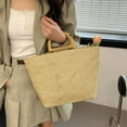 thumbnail image 4 of Colorful 10Pcs 5 Colors Wooden Handles for Bags 3.2x4.7 Inch Brown White D Shaped Purse Handles Replacement for DIY Straws Beach Canvas Handbags Macrame Crocheted Handbag Making, 4 of 5