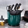 thumbnail image 1 of TIMIFIS Storage Bin, Kitchen Rotating Knife Rack Storage Rack Countertop Multifunctional Cutlery Tube Knife Rack Integrated Storage Box Household Kitchen Knife Rack Kitchen Appliances, 1 of 6