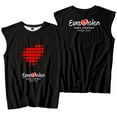 thumbnail image 2 of Eurovision Red Heart Tank Tops Eurovision Song Contest 2025 Merch Sleeveless Sport Vest Women Men Outdoor Sportwear, 2 of 3