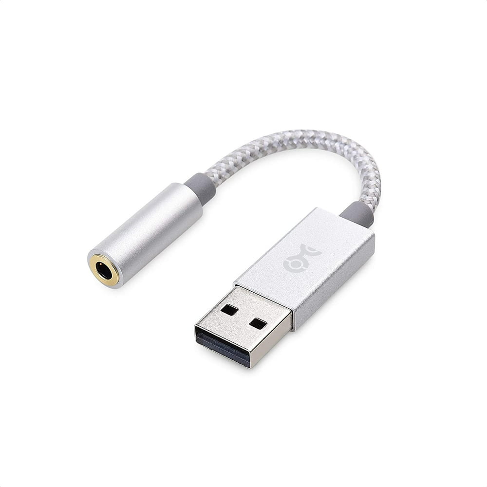Cable Matters Premium Braided USB to 3.5mm Audio Adapter (USB Audio