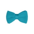 thumbnail image 1 of CORBATA DE LAZO PREATADA PARA HOMBRES INSPIRADA CHIC, CON CORREA AJUSTABLE, COLOR SÓLIDO, CORBATA DE PUNTO, AZUL TEAL, 1 of 5