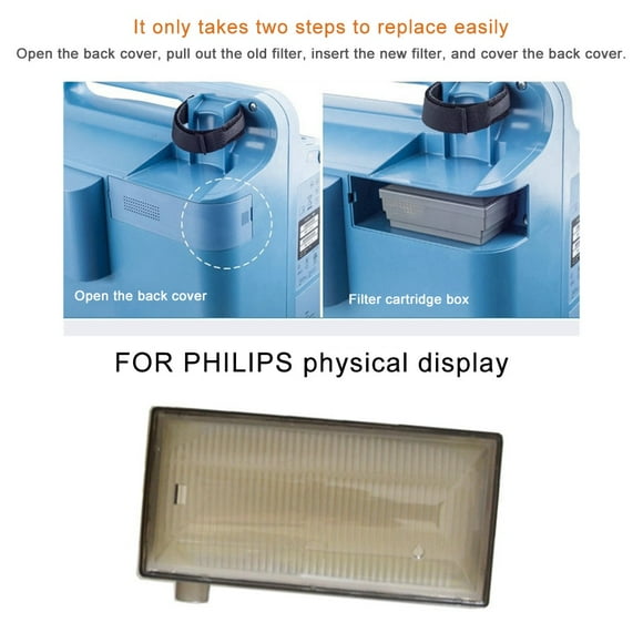 Accessoires Filtre pour Machines à Oxygène - Remplacement Everflo pour Accessoires d'Aspirateur 5 L Cartouche