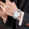 thumbnail image 4 of Resicozy Men's Watch Chronograph Watch Dress Stainless Watches for Men BusinessDate Arabic Numerals Dial Wrist Watch D, 4 of 7