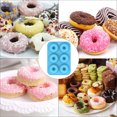 thumbnail image 4 of Molde de rosquilla de 6 cavidades para repostería de chocolatebandeja para hornear DIYfabricante de postres (azul) Ndcxsfigh Nuevos Originales, 4 of 7