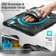 thumbnail image 4 of Protective Case for iPad Pro 11 Inch M4 5th Generation 2024 - Shockproof Cover Case with Pencil Holder, Rotating Handle, Adjustable Stand & Shoulder Strap (Model: A2836/A2837/A3006), Mint, 4 of 11
