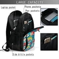 thumbnail image 4 of Easygdp Japanese Koi Mochila para Laptop de Viaje con Puerto USB, Mochila para Laptop con Puerto de Carga USB para Mujeres y Hombres, 4 of 7