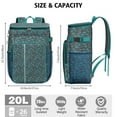 thumbnail image 3 of Travel Cooler Bag - DarkGreen Cartoon Dinosaurs Silhouette Pattern Camping Beer Cooler Backpack with Bottle Opener- Waterproof Insulated Picnic Backpacks - Cooler Bag for Beach, 3 of 6