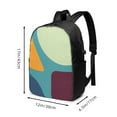 thumbnail image 4 of YFYANG 17" Laptop Backpack, Geometric Design Fashion Travel Work Backpack with USB and Headphone Cable Interface for Men and Women, 4 of 8