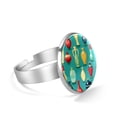 thumbnail image 2 of Bowling Handmade Stainless Steel Statement Ring with Unique Pattern and Adjustable Size in Gift Box - Suitable for Different Occasions - Jewelry, 2 of 5