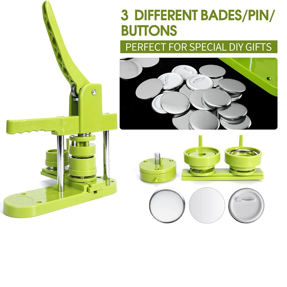 58mm Pin Badges Making Machine+100 Button Partshomemade Badge Machine, Badge Making Machine Diy ,Beginner-Friendly