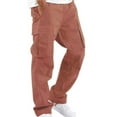 thumbnail image 1 of LUXUR Mens Drawstring Trousers Casual Sports Cargo Pant Red 4XL, 1 of 2