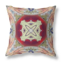 Amrita Sen Squares Suede Zippered Pillow With Insert CAPL509FSDS-ZP-16x16