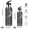 thumbnail image 2 of Night Moon 1000ml Double Walled Stainless Steel LeakProof Sports Bottle Thermo 8h Portable, 2 of 9