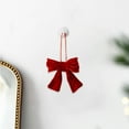 thumbnail image 3 of Red Velvet Bows For Christmas Tree,Set of 3 Red Velvet Wreath Bows,Christmas Bows Xmas Decorative Ties,Bow Ornaments Wreaths Twist-Tie Bow for Gift-Wrapping,Festive Winter Decor,Home Party (Red,S), 3 of 6