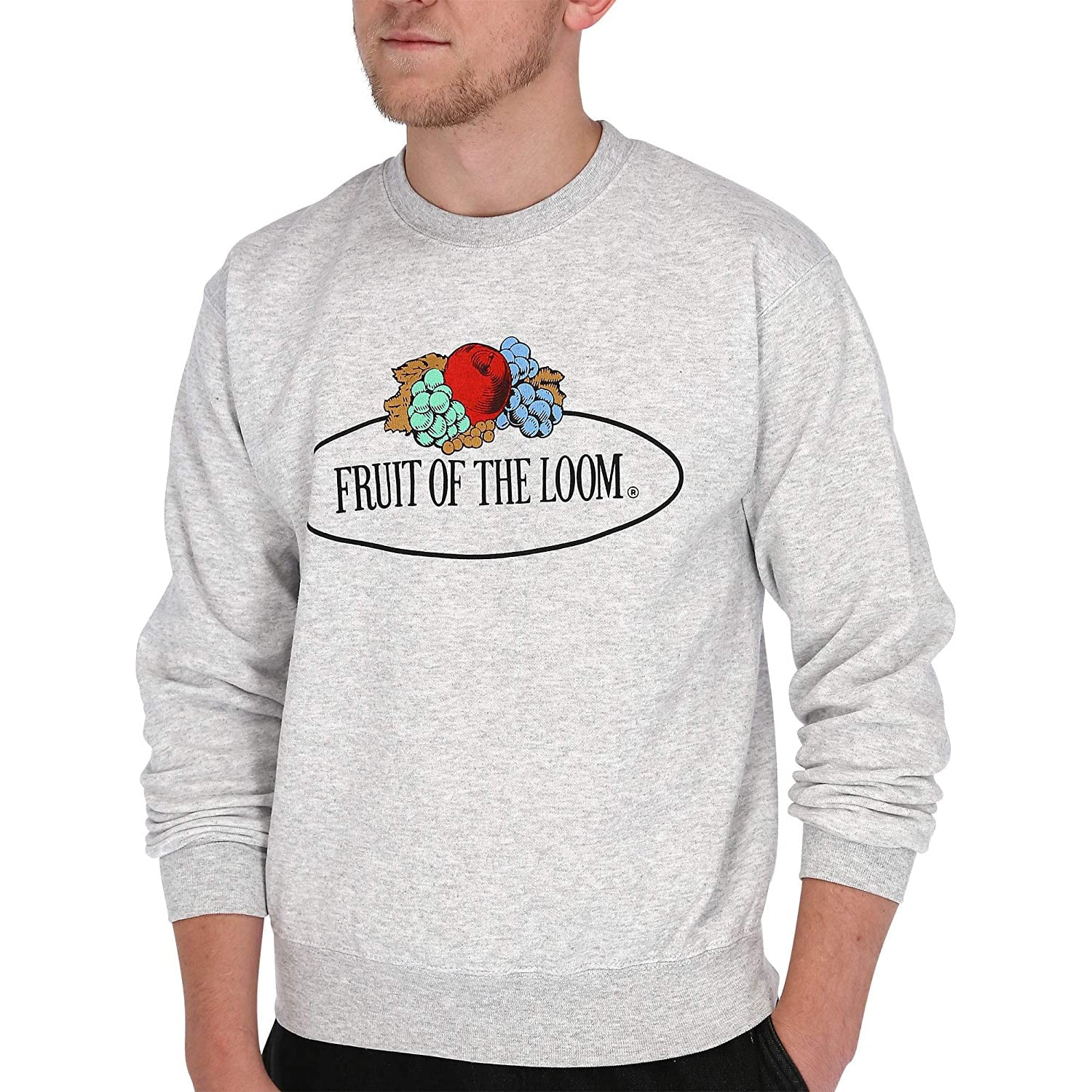 Fruit of the Loom Mens Vintage Big Logo Set-in Sweatshirt 