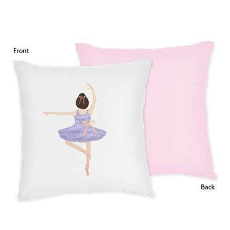 Sweet Jojo Designs Ballet Dancer Ballerina Decorative Accent Throw