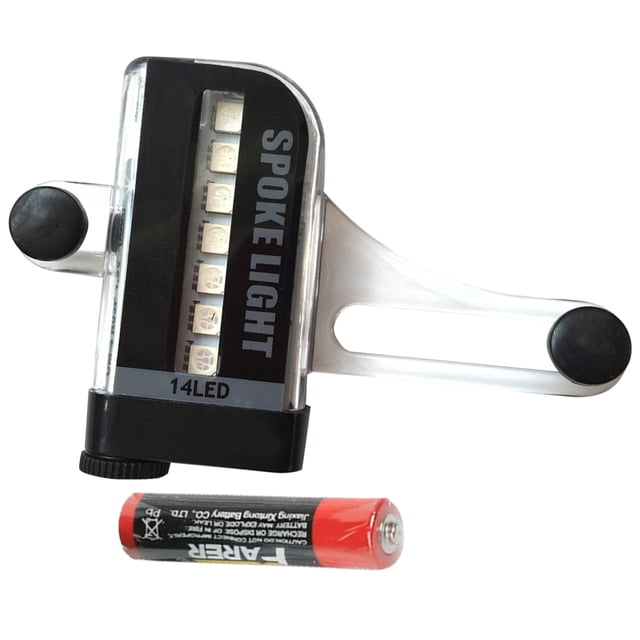 PAMINGONO 1Set Lightweight Black LED Bike Wheel Lamp for Outdoor Night Riding and Safety Visibility