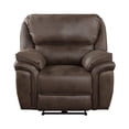 thumbnail image 4 of Tony 45 Inch Power Recliner Chair- Brown Microfiber- Solid Wood- USB Port, 4 of 6