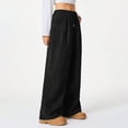 thumbnail image 2 of Women's Pants Fashion Casual Pants For Women Lazy Style High Waisted Casual Versatile Drape Wide Leg, 2 of 7