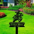 thumbnail image 2 of Handmadetneonsign Motocross Memorial Metal With Stake, Motocross Metal Name Sign Stake, Rider Yard Metal Stake Decor 45534, 2 of 5
