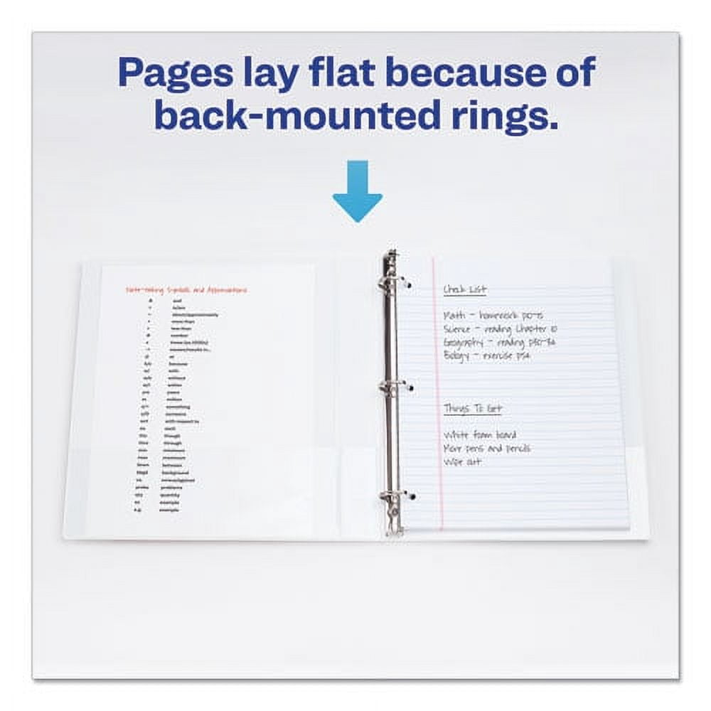 Legal Durable View Binder With Round Rings, 3 Rings, 1" Capacity, 14 X 8.5, White | Bundle of 5 Each