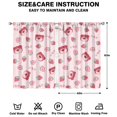 thumbnail image 2 of Nursery Curtains Boys Girls Kids Cute Red Strawberry Print Pattern Window Drapes for Living Bedroom Playroom Room Decor Rod Pocket 42x63 Inch 2 Panels, 2 of 2