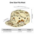 thumbnail image 6 of Adobk Cartoon Dinosaurs Print Snapback Hats For Unisex Flat Bill Hat Baseball Cap Adjustable Size, 6 of 8