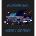 thumbnail image 5 of Go Sports! But Where's the Food? Kids Black Crew Neck Short Sleeve Tee-Medium, 5 of 5