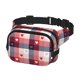 thumbnail image 2 of Fotbe Heart Plaid Cangurera Cuadrada con Estampado de Doble Capa, Bolsa de Cintura Ajustable Mini para Hombres y Mujeres, 2 of 9