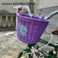 thumbnail image 3 of RIONIMA Basket for Bike,Hand-Woven Rattan Front Bicycle Basket,Bike Basket for Kids' Bikes, 3 of 7