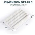 thumbnail image 2 of Soap Holder, Marble Soap Dish for Shower, Bar Soap Holder with Water Ripple Design, Easy Cleaning Soap Saver for Kitchen Sink，Bathroom, Executive Greek Natural Stone Soap Tray(Agiax), 2 of 6