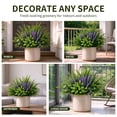 thumbnail image 6 of ZHEILFG Artificial Plants Outdoor UV Resistant, 12 Bouquets Realistic Eucalyptus Fern Lavender Greenery, Weatherproof for Patio Garden Porch Decoration, 6 of 7