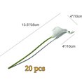 thumbnail image 2 of Topboutique Calla Lilies Artificial Flower,13.5 in Long Stem Artificial Calla Lily Flowers,Bridal Wedding Bouquet,Realistic Fake Flowers for Christmas Home Office Decor Centerpiece,White, 2 of 9
