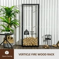 thumbnail image 4 of HOMCOM Firewood Rack Fireplace Log Holder, 23.6" x 9.8" x 59.1", 4 of 10