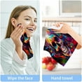 thumbnail image 7 of Colorful Skull Washcloths, Soft and Absorbent Cotton Towel, 2 Pack 12 X 12 Inches Premium Quick Dry Face Towel Wash cloth, 7 of 7