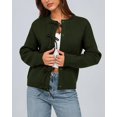 thumbnail image 3 of BTFBM Bow Cropped Cardigan Sweaters for Women Fall Winter Open Front Sweater Long Sleeve Button Fashion Spring Clothes, 3 of 10