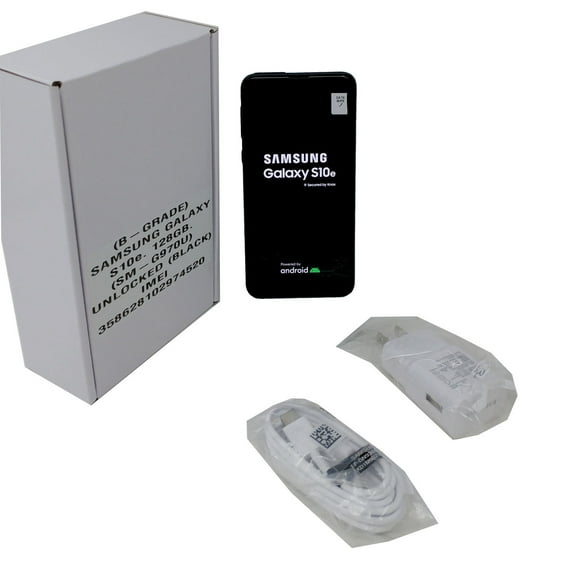 Grade B Samsung Galaxy S10e 128GB SM-G970U Factory Unlocked 5.8 in 6GB RAM Phone Prism Black